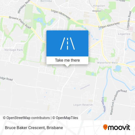 Bruce Baker Crescent map
