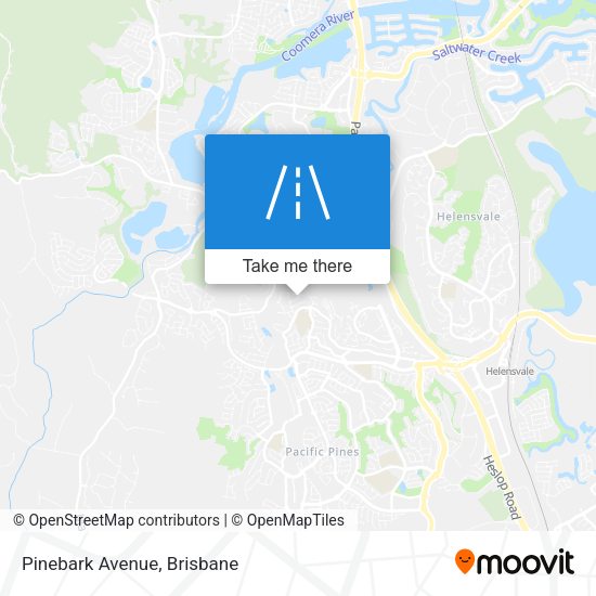 Pinebark Avenue map