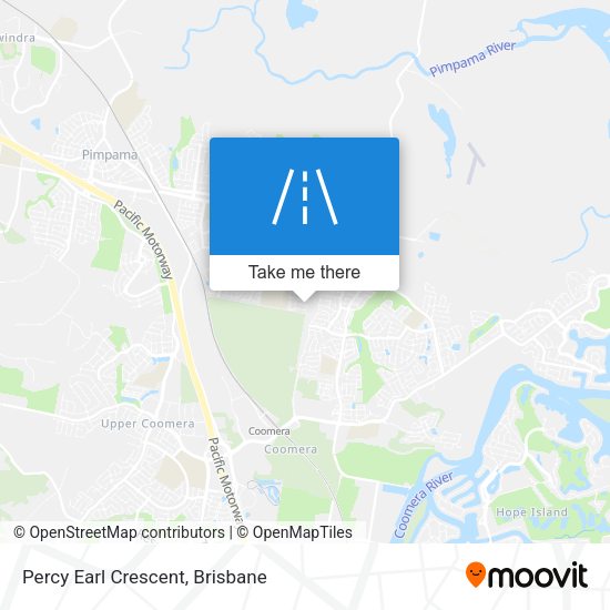 Percy Earl Crescent map