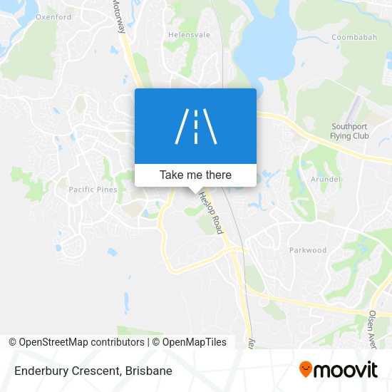 Enderbury Crescent map