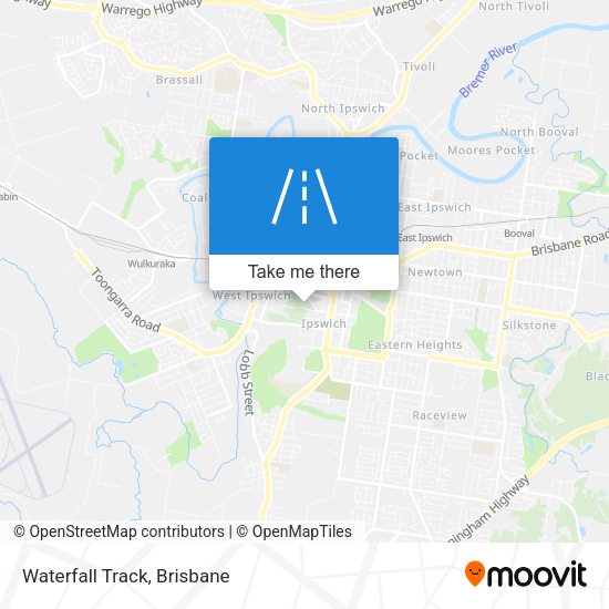 Waterfall Track map