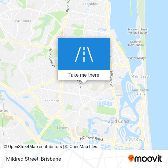 Mildred Street map