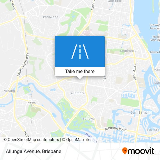 Allunga Avenue map