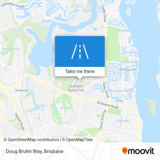 Doug Bruhn Way map