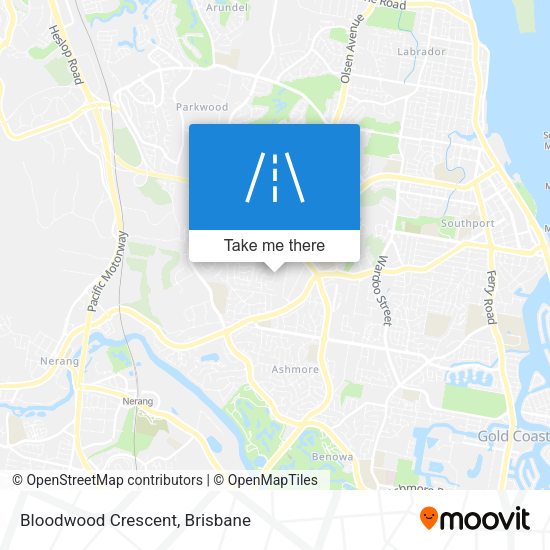 Bloodwood Crescent map