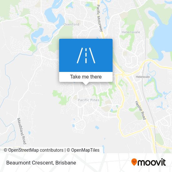 Beaumont Crescent map