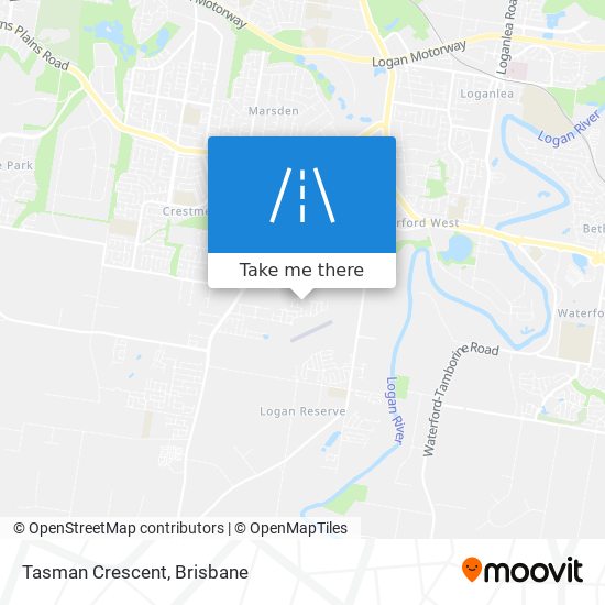 Tasman Crescent map