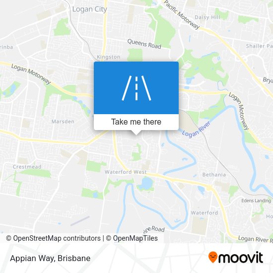 Appian Way map