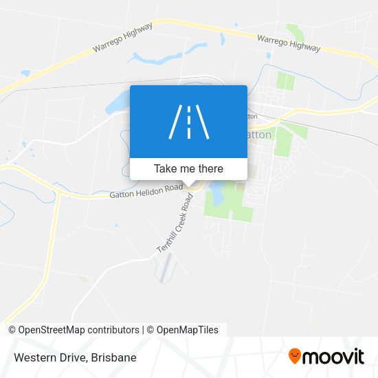Western Drive map