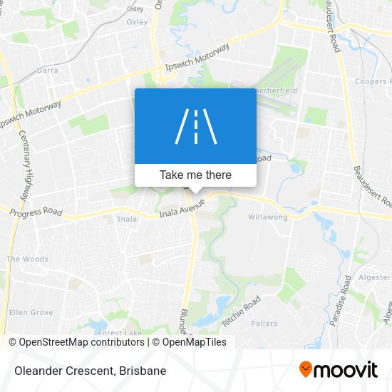 Oleander Crescent map