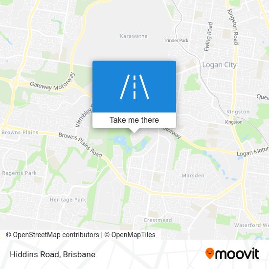 Hiddins Road map