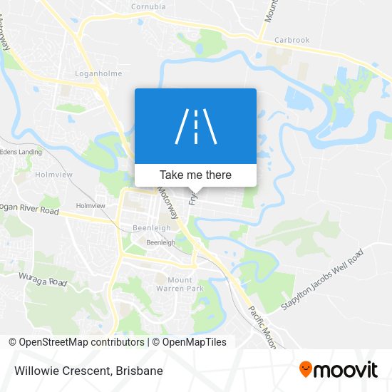 Willowie Crescent map