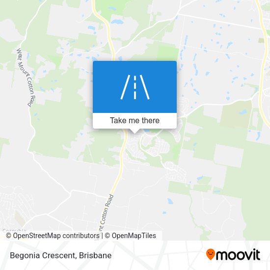 Begonia Crescent map