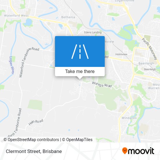 Clermont Street map