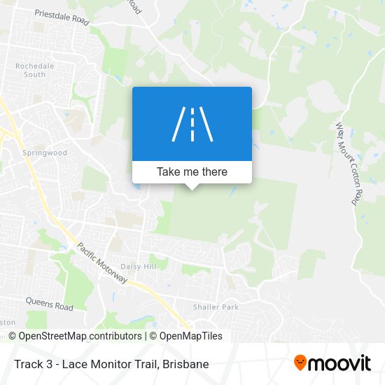 Track 3 - Lace Monitor Trail map