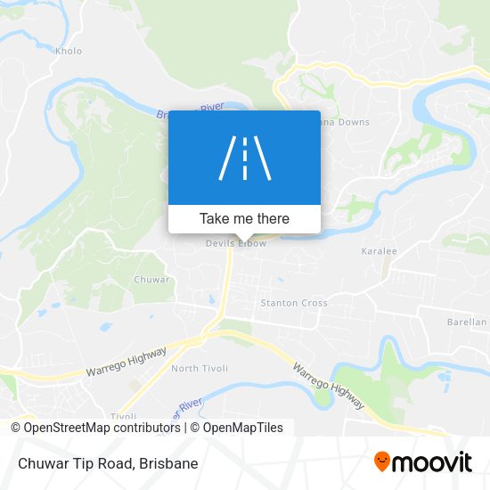 Chuwar Tip Road map