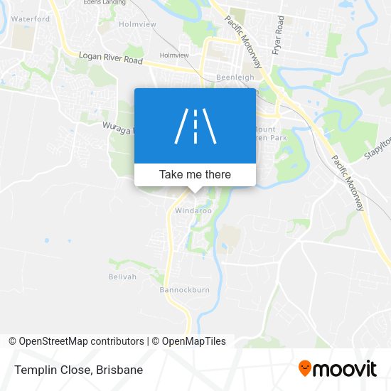 Templin Close map