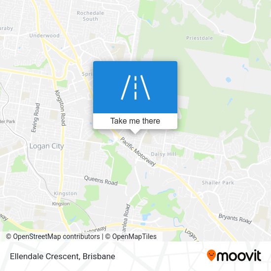 Ellendale Crescent map