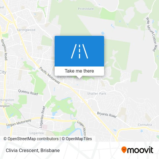 Clivia Crescent map