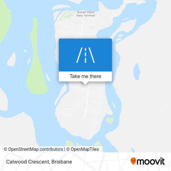Calwood Crescent map