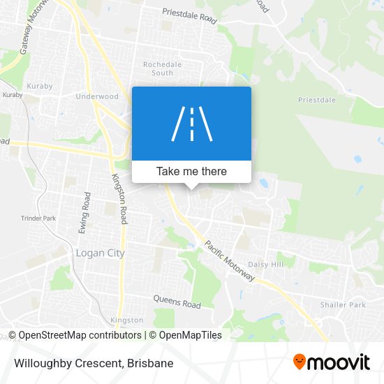 Willoughby Crescent map