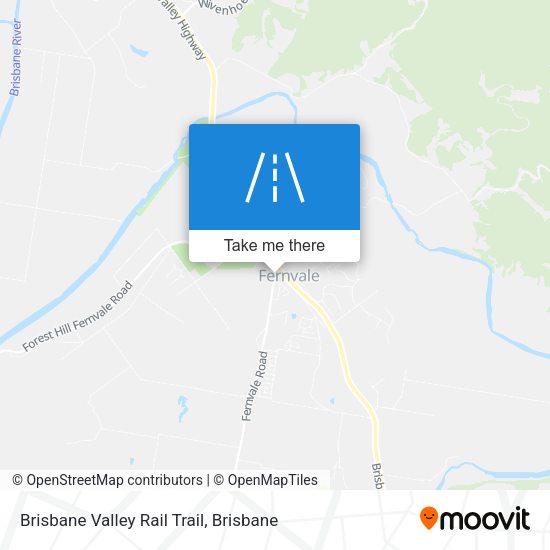 Brisbane Valley Rail Trail map