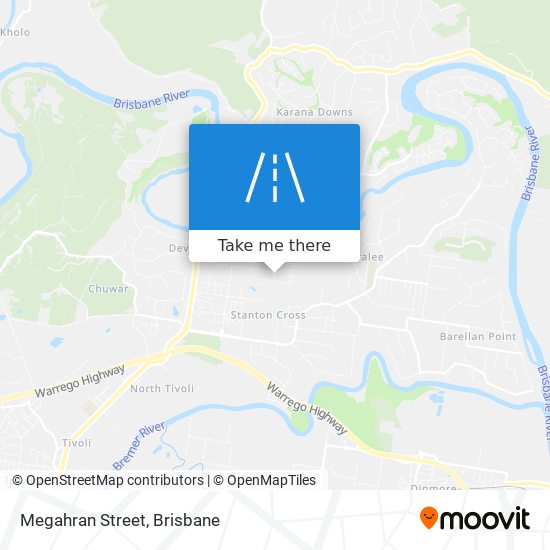 Megahran Street map