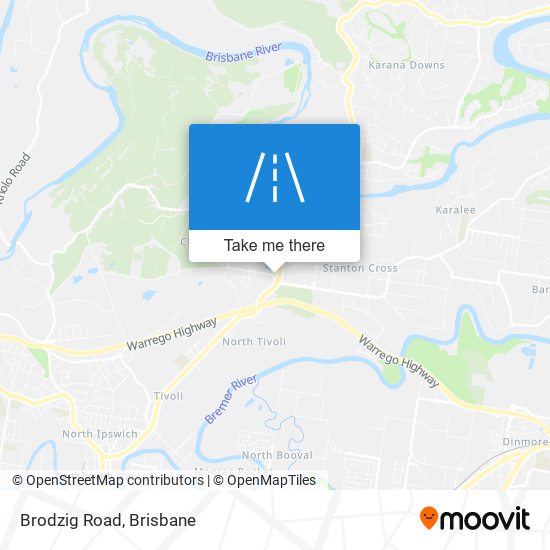 Brodzig Road map