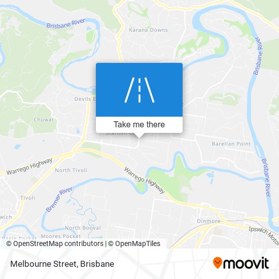 Melbourne Street map