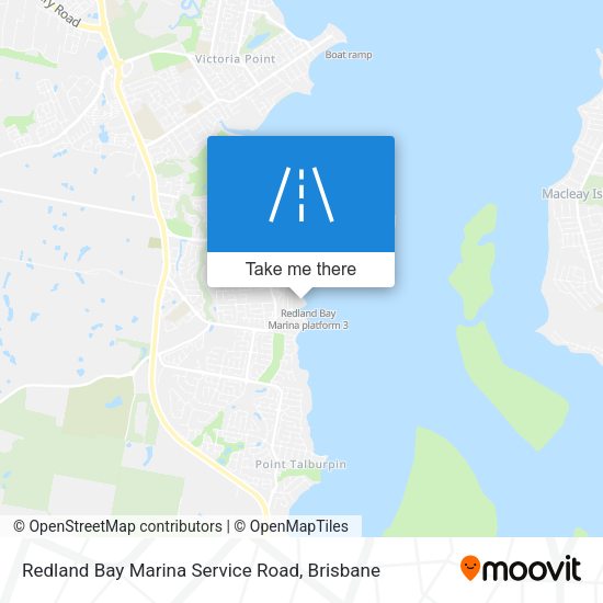 Redland Bay Marina Service Road map