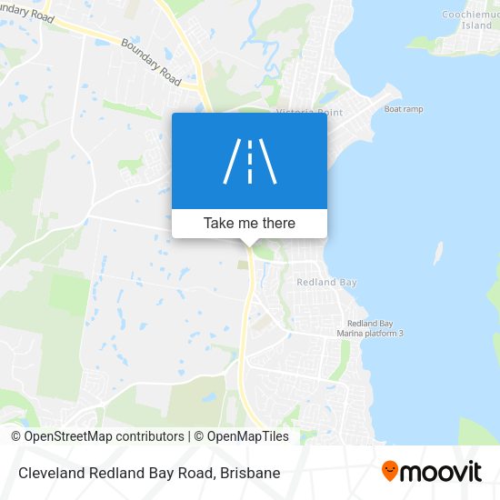Cleveland Redland Bay Road map