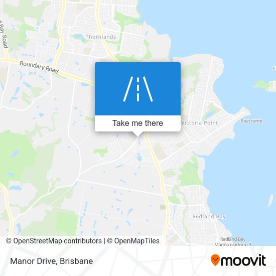 Manor Drive map