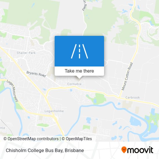 Chisholm College Bus Bay map