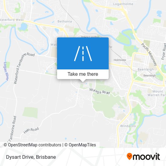 Dysart Drive map
