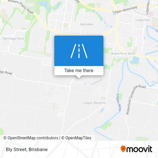 Bly Street map