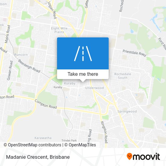 Madanie Crescent map