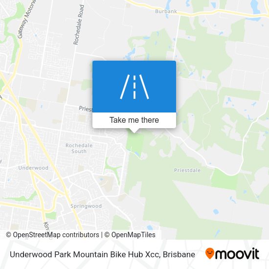 Underwood Park Mountain Bike Hub Xcc map