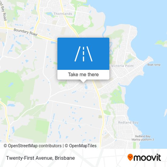 Twenty-First Avenue map