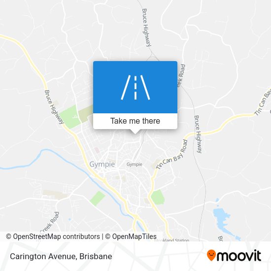 Carington Avenue map
