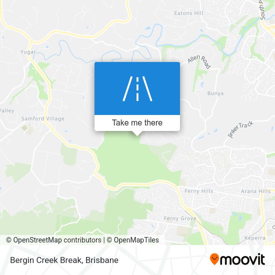 Bergin Creek Break map