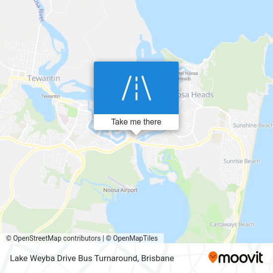 Lake Weyba Drive Bus Turnaround map