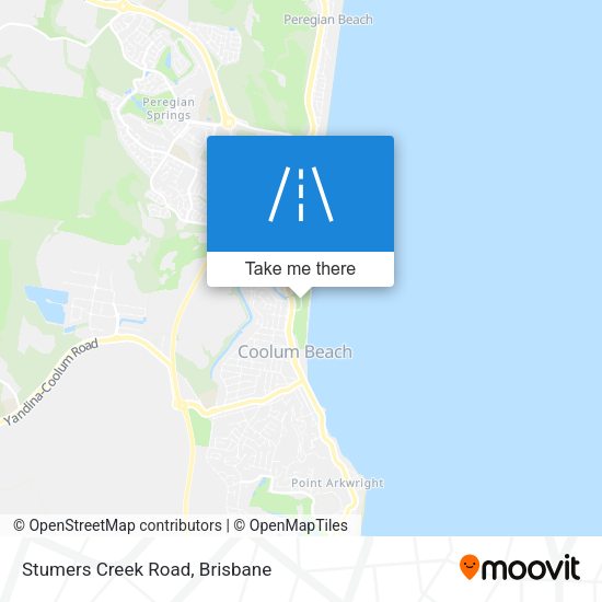 Stumers Creek Road map