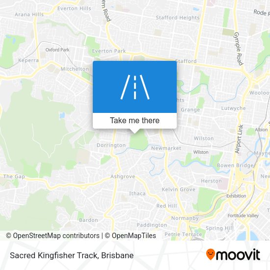 Sacred Kingfisher Track map
