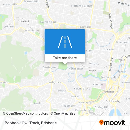 Boobook Owl Track map