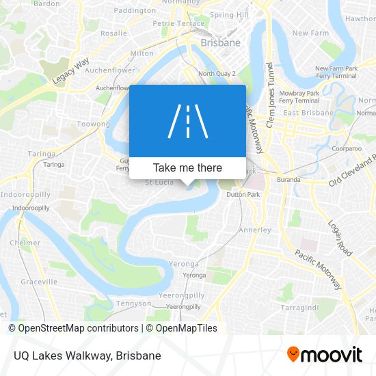 UQ Lakes Walkway map