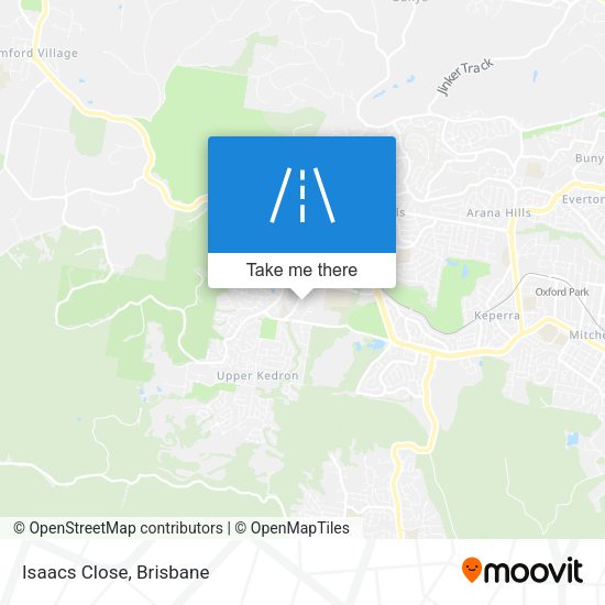 Isaacs Close map