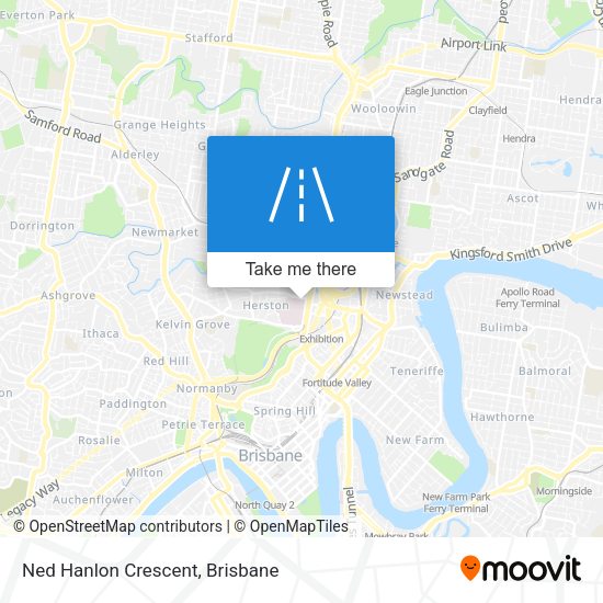 Ned Hanlon Crescent map