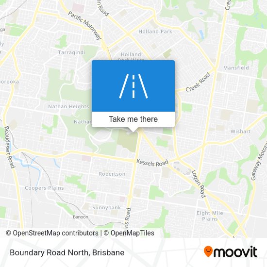 Boundary Road North map