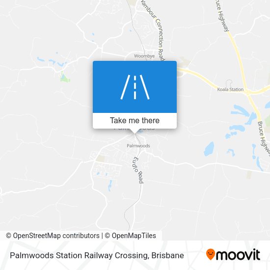 Palmwoods Station Railway Crossing map