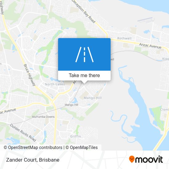 Zander Court map